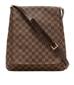 Musette Salsa GM, Canvas, Damier Ebene, SL0054, 2*